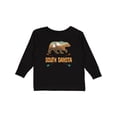 thumbnail image 1 of Inktastic South Dakota Vacation Bear Silhouette Boys or Girls Long Sleeve Toddler T-Shirt, 1 of 5