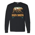 thumbnail image 1 of Inktastic South Dakota Vacation Bear Silhouette Long Sleeve T-Shirt, 1 of 5