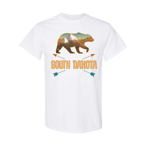 Inktastic South Dakota Vacation Bear Silhouette T-Shirt