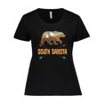 thumbnail image 1 of Inktastic South Dakota Vacation Bear Silhouette Women's Plus Size T-Shirt, 1 of 5
