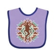 thumbnail image 1 of Inktastic Southwestern Native Pattern Lizard Boys or Girls Baby Bib, 1 of 4
