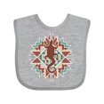 thumbnail image 1 of Inktastic Southwestern Native Pattern Lizard Boys or Girls Baby Bib, 1 of 4