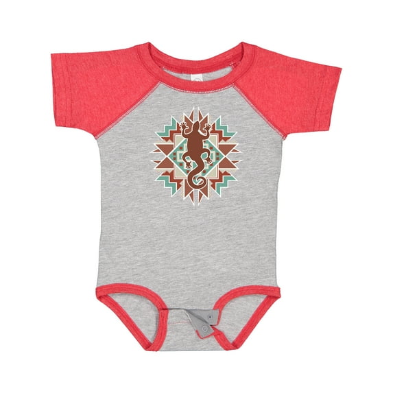 Inktastic Southwestern Native Pattern Lizard Boys or Girls Baby Bodysuit