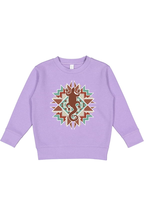 Southwestern Native Pattern Lizard Toddler Sweatshirt