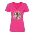 thumbnail image 1 of Inktastic Southwestern Native Pattern Lizard Women's V-Neck T-Shirt, 1 of 5