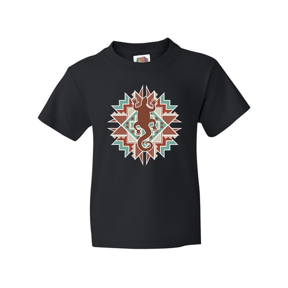 Inktastic Southwestern Native Pattern Lizard Youth T-Shirt