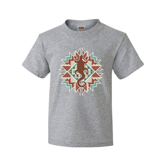 Inktastic Southwestern Native Pattern Lizard Youth T-Shirt