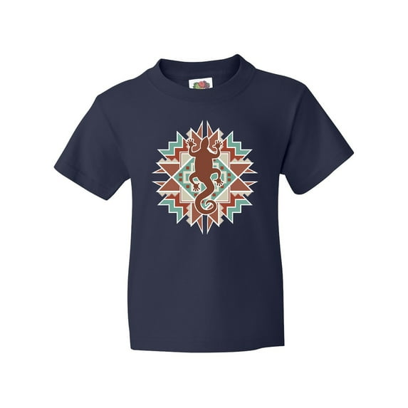 Inktastic Southwestern Native Pattern Lizard Youth T-Shirt