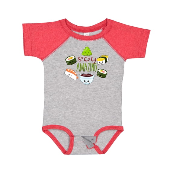 Inktastic Soy Amazing Cute Sushi and Wasabi Boys or Girls Baby Bodysuit
