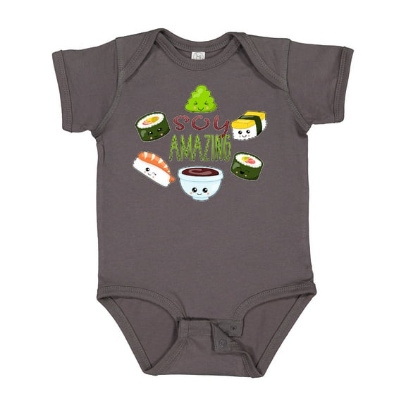 Inktastic Soy Amazing Cute Sushi and Wasabi Boys or Girls Baby Bodysuit