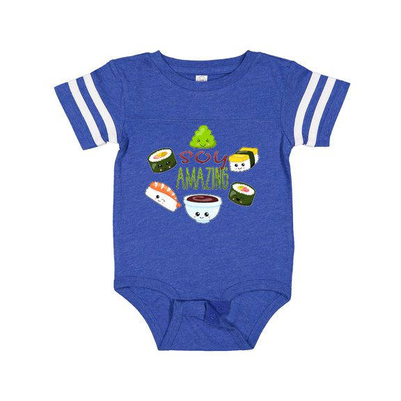 Inktastic Soy Amazing Cute Sushi and Wasabi Boys or Girls Baby Bodysuit