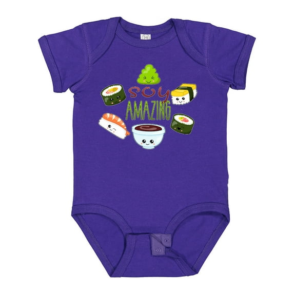 Inktastic Soy Amazing Cute Sushi and Wasabi Boys or Girls Baby Bodysuit