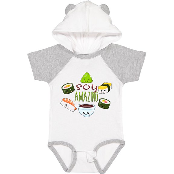 Inktastic Soy Amazing Cute Sushi and Wasabi Boys or Girls Baby Bodysuit