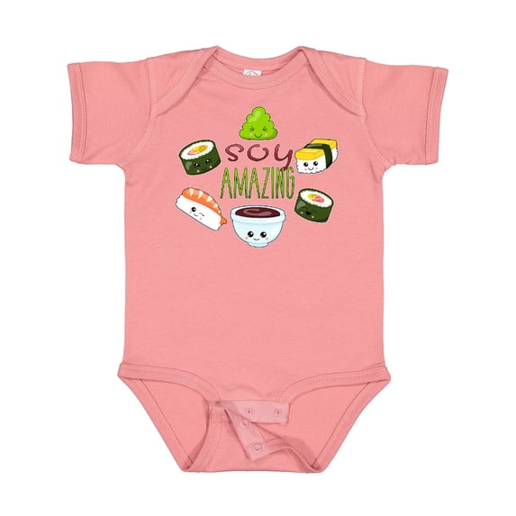 Inktastic Soy Amazing Cute Sushi and Wasabi Boys or Girls Baby Bodysuit