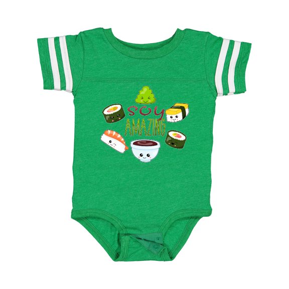 Inktastic Soy Amazing Cute Sushi and Wasabi Boys or Girls Baby Bodysuit