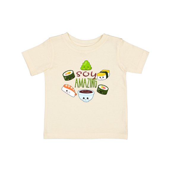 Inktastic Soy Amazing- Cute Sushi and Wasabi Boys or Girls Baby T-Shirt