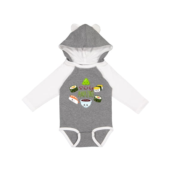 Inktastic Soy Amazing Cute Sushi and Wasabi Boys or Girls Long Sleeve Baby Bodysuit