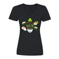 thumbnail image 1 of Inktastic Soy Amazing- cute sushi and wasabi Women's V-Neck T-Shirt, 1 of 5