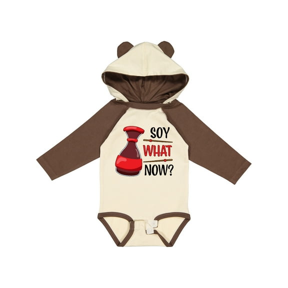Inktastic Soy What Now? - Soy Sauce Pun Boys or Girls Long Sleeve Baby Bodysuit