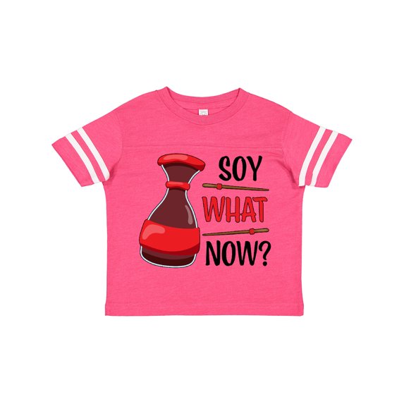 Inktastic Soy What Now? - soy sauce pun Boys or Girls Toddler T-Shirt