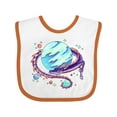 thumbnail image 1 of Inktastic Space Dragon and Planet Boys or Girls Baby Bib, 1 of 4