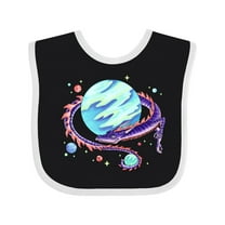 Inktastic Space Dragon and Planet Boys or Girls Baby Bib