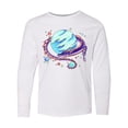 thumbnail image 1 of Inktastic Space Dragon and Planet Long Sleeve Youth T-Shirt, 1 of 5