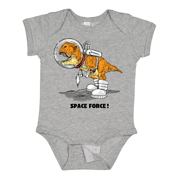 Inktastic Space Force Dinosaur Astronaut Boys or Girls Baby Bodysuit
