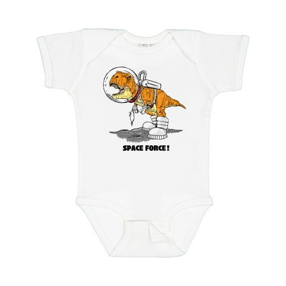 Inktastic Space Force Dinosaur Astronaut Boys or Girls Baby Bodysuit