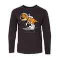 thumbnail image 1 of Inktastic Space Force Dinosaur Astronaut Long Sleeve Youth T-Shirt, 1 of 5