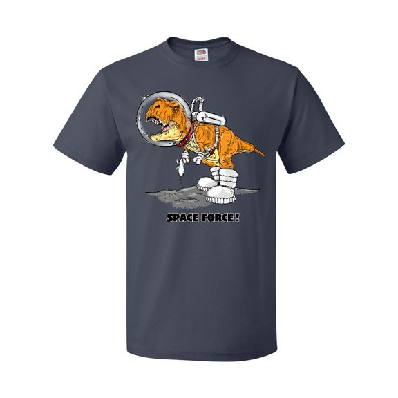 Inktastic Space Force Dinosaur Astronaut T-Shirt
