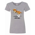 thumbnail image 1 of Inktastic Space Force Dinosaur Astronaut Women's T-Shirt, 1 of 5