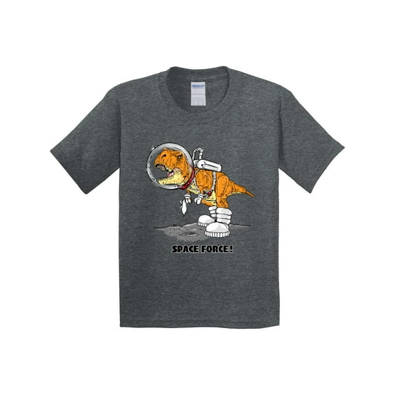 Inktastic Space Force Dinosaur Astronaut Youth T-Shirt