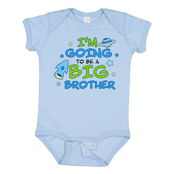 Inktastic Space Im Going To Be a Big Brother Boys Baby Bodysuit