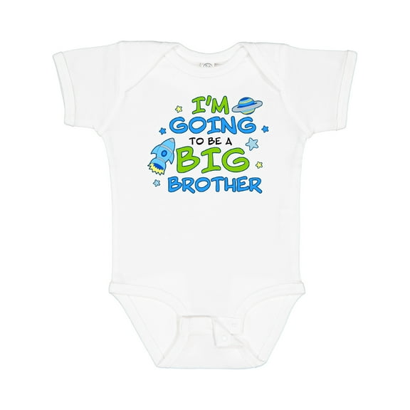 Inktastic Space Im Going To Be a Big Brother Boys Baby Bodysuit