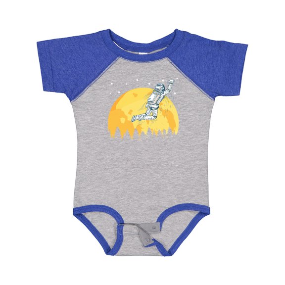 Inktastic Space Outerspace Moon and Astronaut Boys or Girls Baby Bodysuit