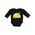 thumbnail image 1 of Inktastic Space Outerspace Moon and Astronaut Boys or Girls Long Sleeve Baby Bodysuit, 1 of 5