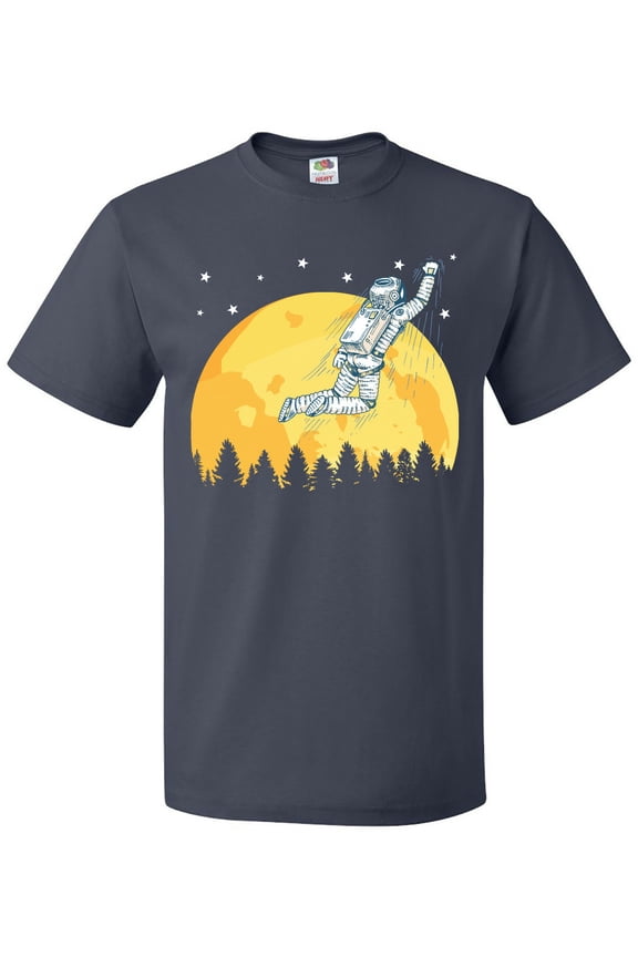 Space Outerspace Moon and Astronaut T-Shirt