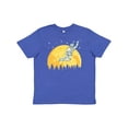 thumbnail image 1 of Inktastic Space Outerspace Moon and Astronaut Youth T-Shirt, 1 of 5