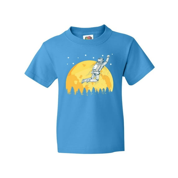 Inktastic Space Outerspace Moon and Astronaut Youth T-Shirt