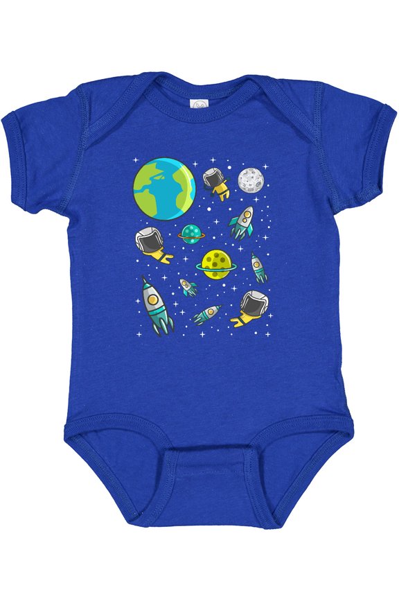 Space Rocket Future Astronaut Boys or Girls Baby Bodysuit