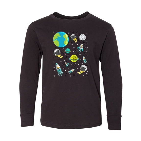 Inktastic Space Rocket Future Astronaut Long Sleeve Youth T-Shirt