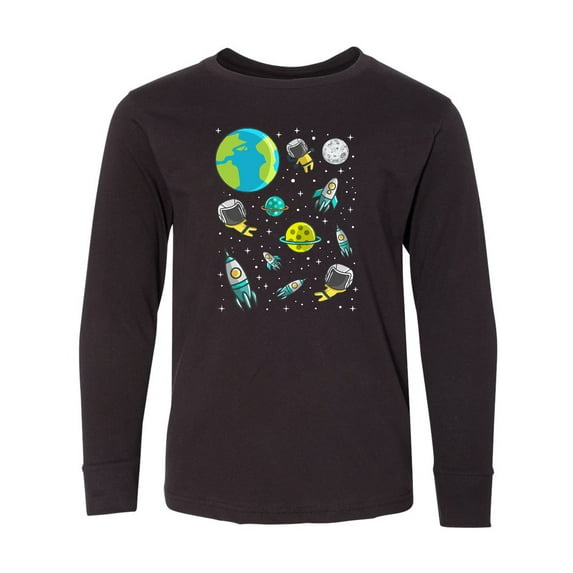 Inktastic Space Rocket Future Astronaut Long Sleeve Youth T-Shirt