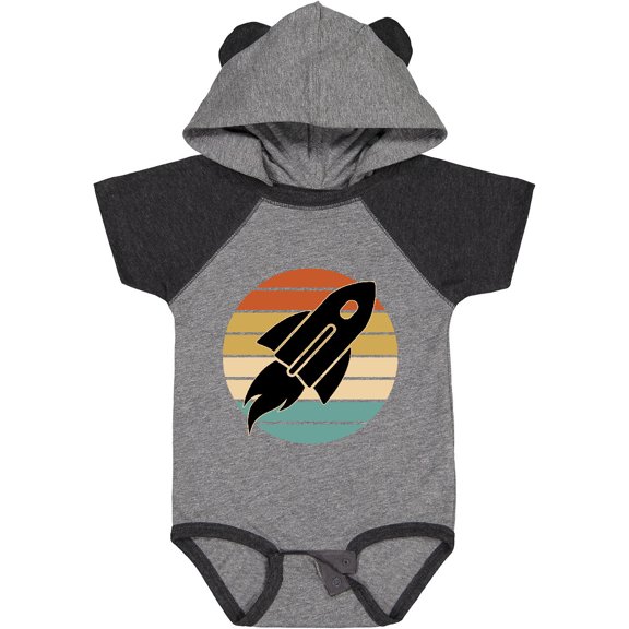 Inktastic Space Rocket Retro Sunset Boys or Girls Baby Bodysuit