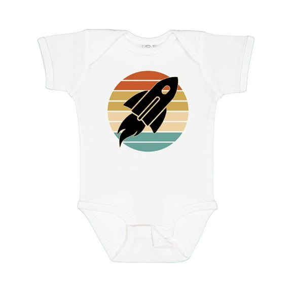 Inktastic Space Rocket Retro Sunset Boys or Girls Baby Bodysuit