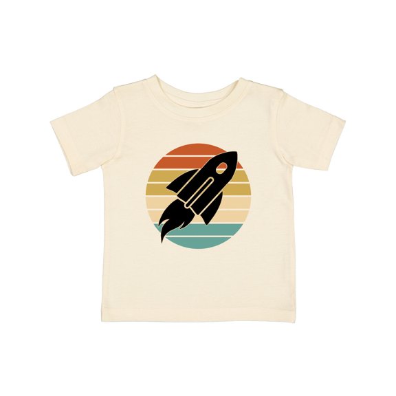 Inktastic Space Rocket Retro Sunset Boys or Girls Baby T-Shirt