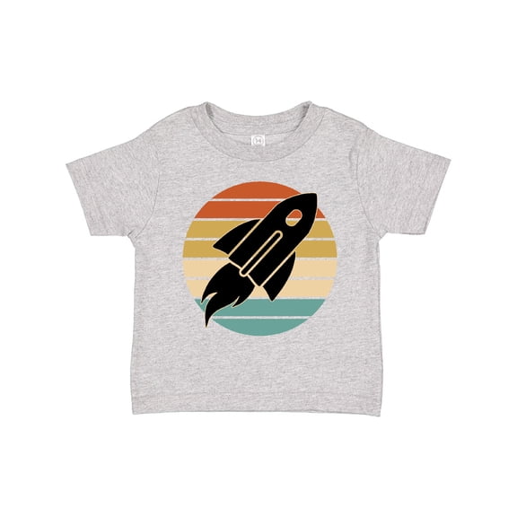 Inktastic Space Rocket Retro Sunset Boys or Girls Toddler T-Shirt