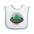 thumbnail image 1 of Inktastic Spaceship Funny Alien Outer Space Boys or Girls Baby Bib, 1 of 4