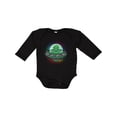 thumbnail image 1 of Inktastic Spaceship Funny Alien Outer Space Boys or Girls Long Sleeve Baby Bodysuit, 1 of 5