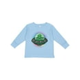 thumbnail image 1 of Inktastic Spaceship Funny Alien Outer Space Boys or Girls Long Sleeve Toddler T-Shirt, 1 of 5